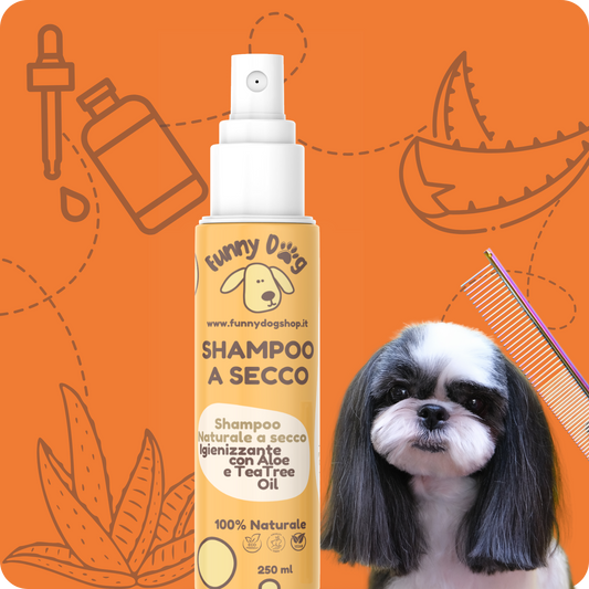 SHAMPOO A SECCO IGIENIZZANTE con Aloe e Tea Tree Oil da 250 ml