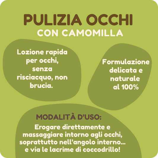 Spray PULIZIA OCCHI antisettico antimicrobico e antiprurito con Camomilla da 150 ml