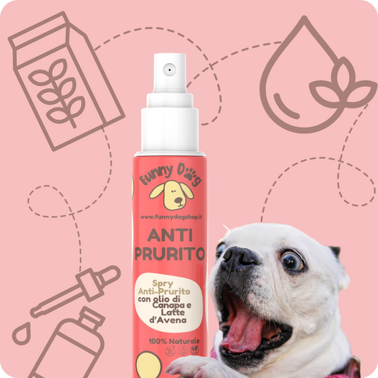 Spray ANTI PRURITO con Olio di Canapa e Latte d'Avena da 150 ml