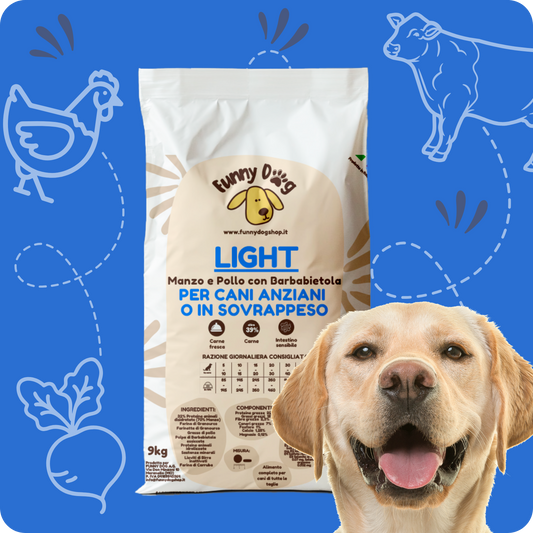 Crocchette LIGHT con Manzo e Pollo per cani adulti o in sovrappeso